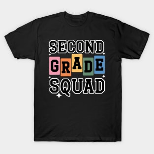 Second Grade Squad Teacher 2nd Grade Team Back To School T-Shirt
